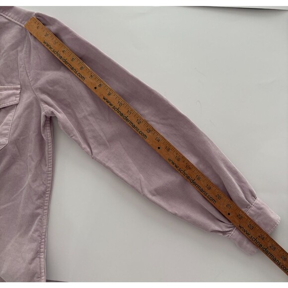 GAP Corduroy Shirt Size M Purple Orchid Utility Button Down Mini Cord - Picture 13 of 16